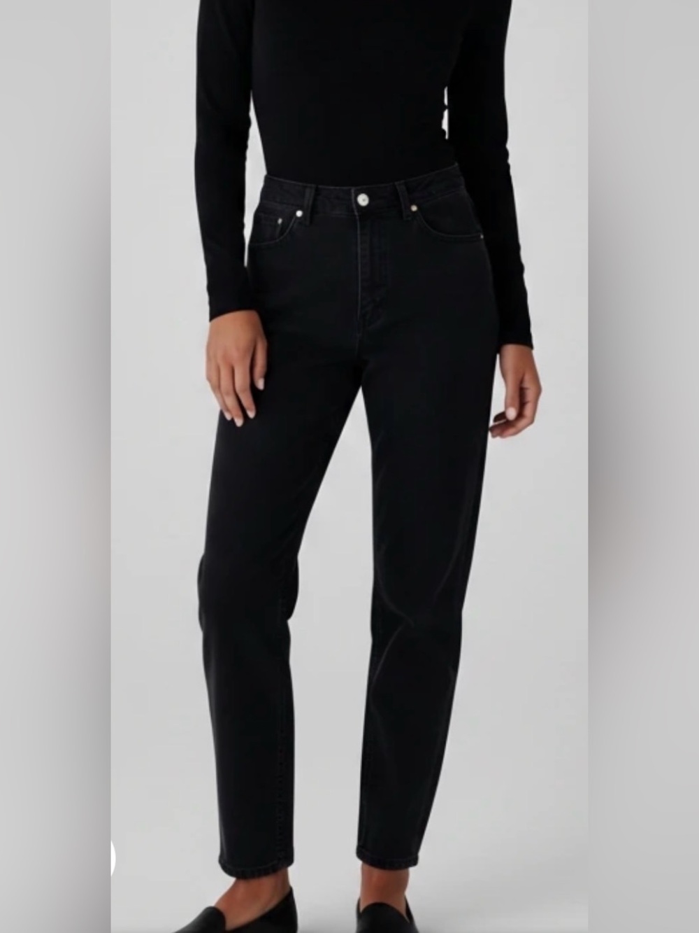 Levi's Classic Slim Stretch 512 Jeans - Size: 8 Medium Washed Black Tapered Leg